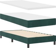 vidaXL Boxspring bed met hoofdeinde Donkergroen 190 x 90 cm Fluweel