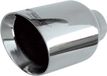 Simoni Racing Embout d'échappement Rond/Biseauté Inox - Ø114xL210mm - Argent - 60mm - Fixation à pince