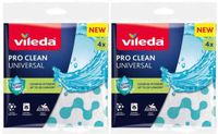 Vileda Doek Universeel Pro Clean Universal - 2 x 4 stuks - Voordeelverpakking