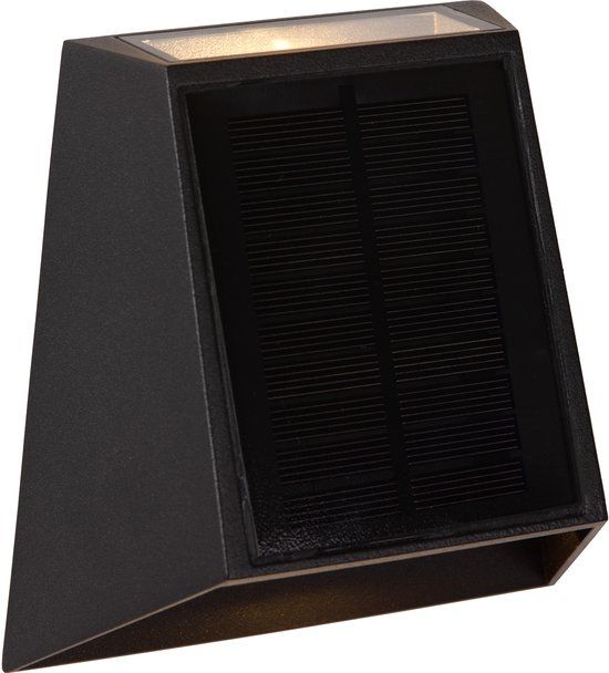 Lucide LUTON - Wandlamp - Zonne-energie - LED Dimbaar - Zwart