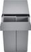 Bol Poubelle extractible pour meubles de cuisine (20 l x 2), poubelle double pour montage sous plan, avec système coulissant entièrement extractible en métal stable et poignée pratique