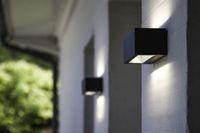 LUTEC Gemini Wandlamp Donkergrijs