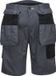 Portwest PW3 Korte Werkbroek met holsterzakken PW345 - Grijs/Zwart - 33
