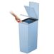EKO Morandi Keukenemmer - Plastic Touch Prullenbak - Perfect voor Keuken & Thuis, Titanium Blauw, 30 Liter