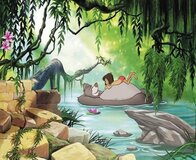 Komar Jungle Book Swimming with Baloo Fotobehang 368x254cm