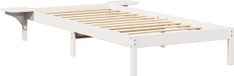 vidaXL Bedframe blanc 100 x 200 cm bois de pin massif