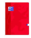 Oxford 400092298 notitieboek, grote ruiten, 96 pagina's 24 x 32 cm Rood