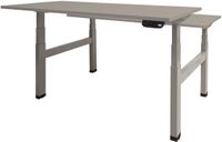 Schaffenburg Zit Sta Bureau - Duo Elektrisch 120x80 grijs -alu frame