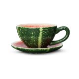Byon Tasse Watermelon avec soucoupe 25 cl
