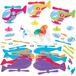Baker Ross FN076 Helikopter Jump-Up Kits - Set van 8, Creatieve Knutselpakketten voor Kinderen