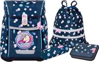 McNeill Schooltas Tenero Schoolbag Set 5-delig Polly Donkerblauw