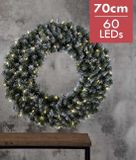 Star Trading Verlichte Kerstkrans "Edmonton" 70cm