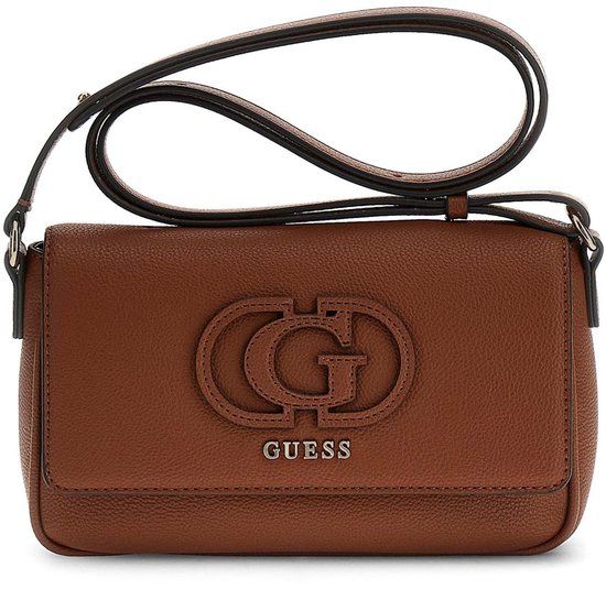 GUESS Isola Convertible Xbody Flap Schoudertas Cognac