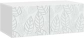 vidaXL Meuble TV mural 78,5 x 41 x 30 cm Blanc Bois d'ingénierie