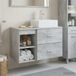 Maison Exclusive - Ensemble de deux armoires de salle de bain, couleur gris béton, dimensions : 79,5 x 41 x 79,5 cm