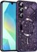 Techsuit MagSafe hoesje voor Samsung Galaxy A16 - Luxury Glitter Back Cover - Donkerpaars