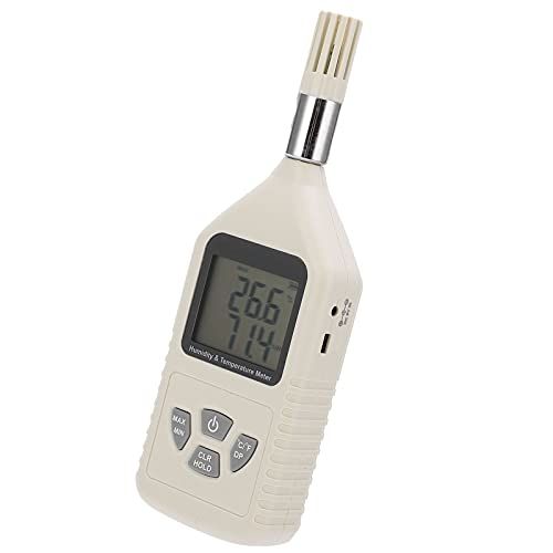 XINL Digitale thermo-hygrometer, USB-voeding Handbediende temperatuur-vochtigheidsmeter voor industrieën voor laboratoria voor thuis