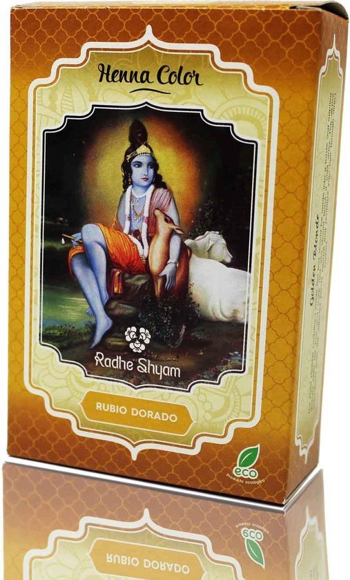 Semi-permanente kleurstof Henna Radhe Shyam Goudblond (100 g)