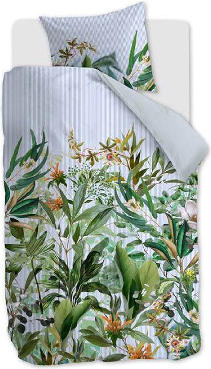 Kardol Cadence Dekbedovertrek - Eenpersoons - 140x200/220 cm - Blue Green