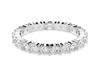 Swarovski Matrix Vittore ring, Ronde slijpvorm, Wit, Zilverkleurige afwerking