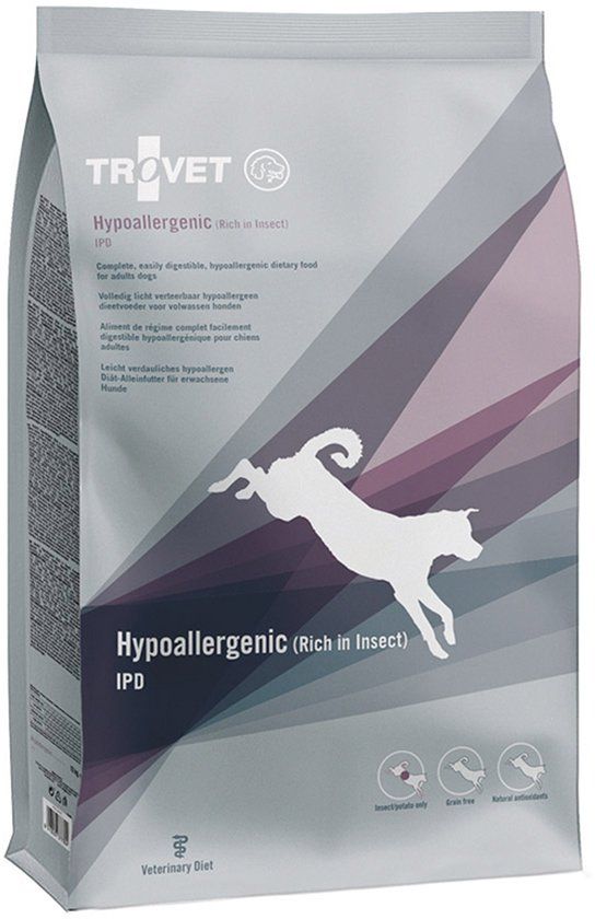 TROVET Hypoallergenic IPD (Insect) Hond - 3 kg + 6 x 400 gram blikken