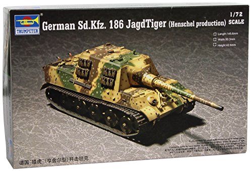 Trumpeter 07254 modelbouwpakket Duitse Sd.kfz.186 jachttijger (hengel production)