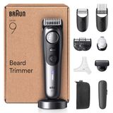 Braun Baardtrimmer Series 9, draadloze baardtrimmer heren, BT9545, chroom