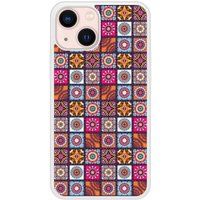 Apple iPhone 13 Patchwork mandala Verstevigd hoesje met sublimatie bedrukking