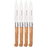 Laguiole en Aubrac Sauveterre 4S1C11OLI, Olive Wood, 4-delige steakmessenset