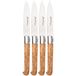 Laguiole en Aubrac Sauveterre 4S1C11OLI, Olive Wood, 4-delige steakmessenset