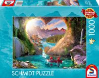 Schmidt Puzzle Vue avec cœur 1000 pièces