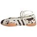 ADIDAS ORIGINALS Ballerina met riempjes 'Taekwondo Mei' ecru / chocoladebruin