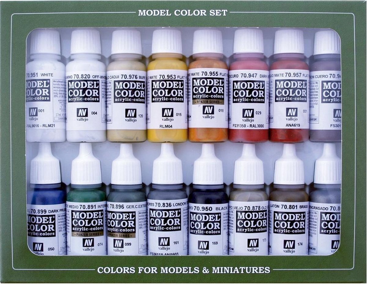 Vallejo Model Color Napoleonic Colors French & British 1789-1815 - 16 kleuren - 17ml - 70149