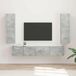 Maison Exclusive meuble TV, 3 pièces, couleur béton, fibre de bois