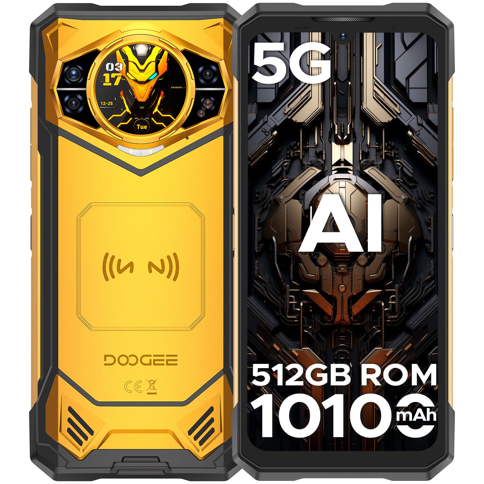 DOOGEE S200 X 5G Robuuste telefoon 6,72" 12GB 512GB 10100mAh