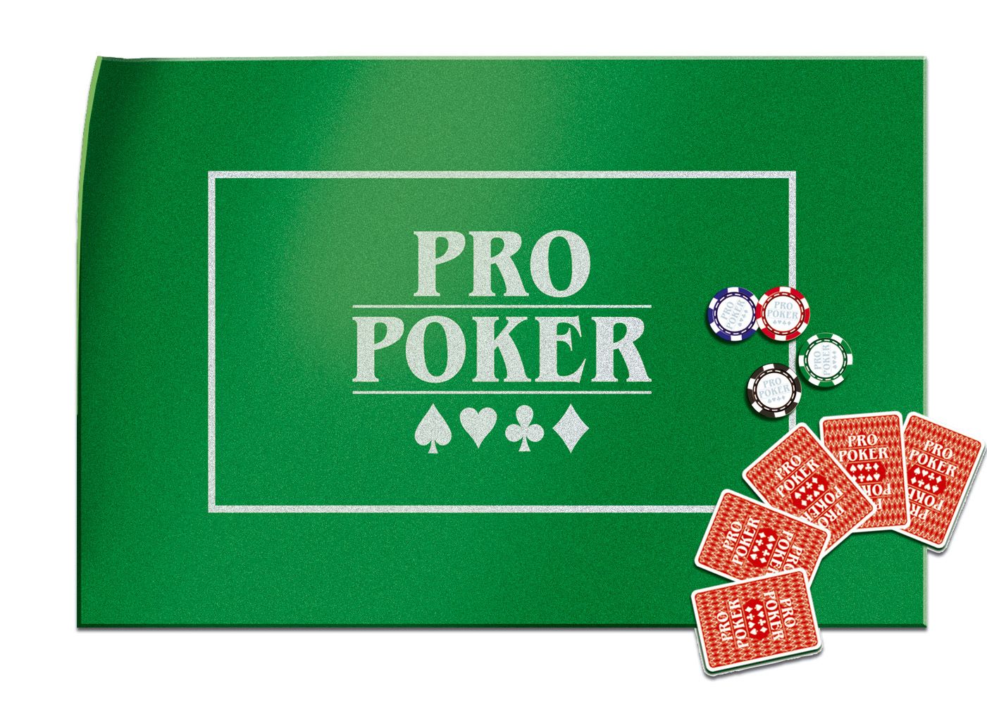 Selecta Pro Poker Speelkleed - Groen - Vilt - Opvouwbaar