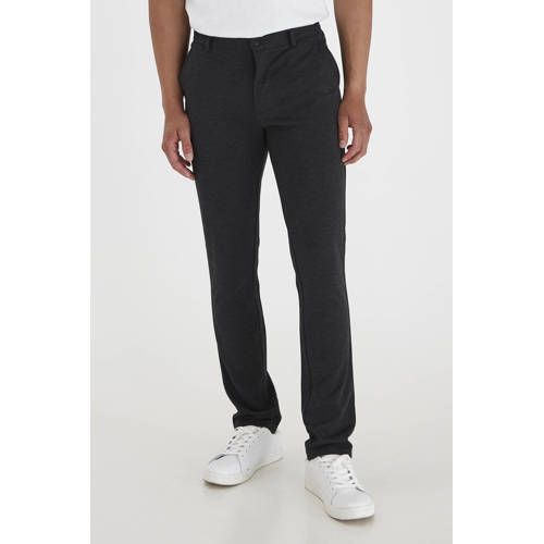 Blend gemêleerde slim fit chino antraciet
