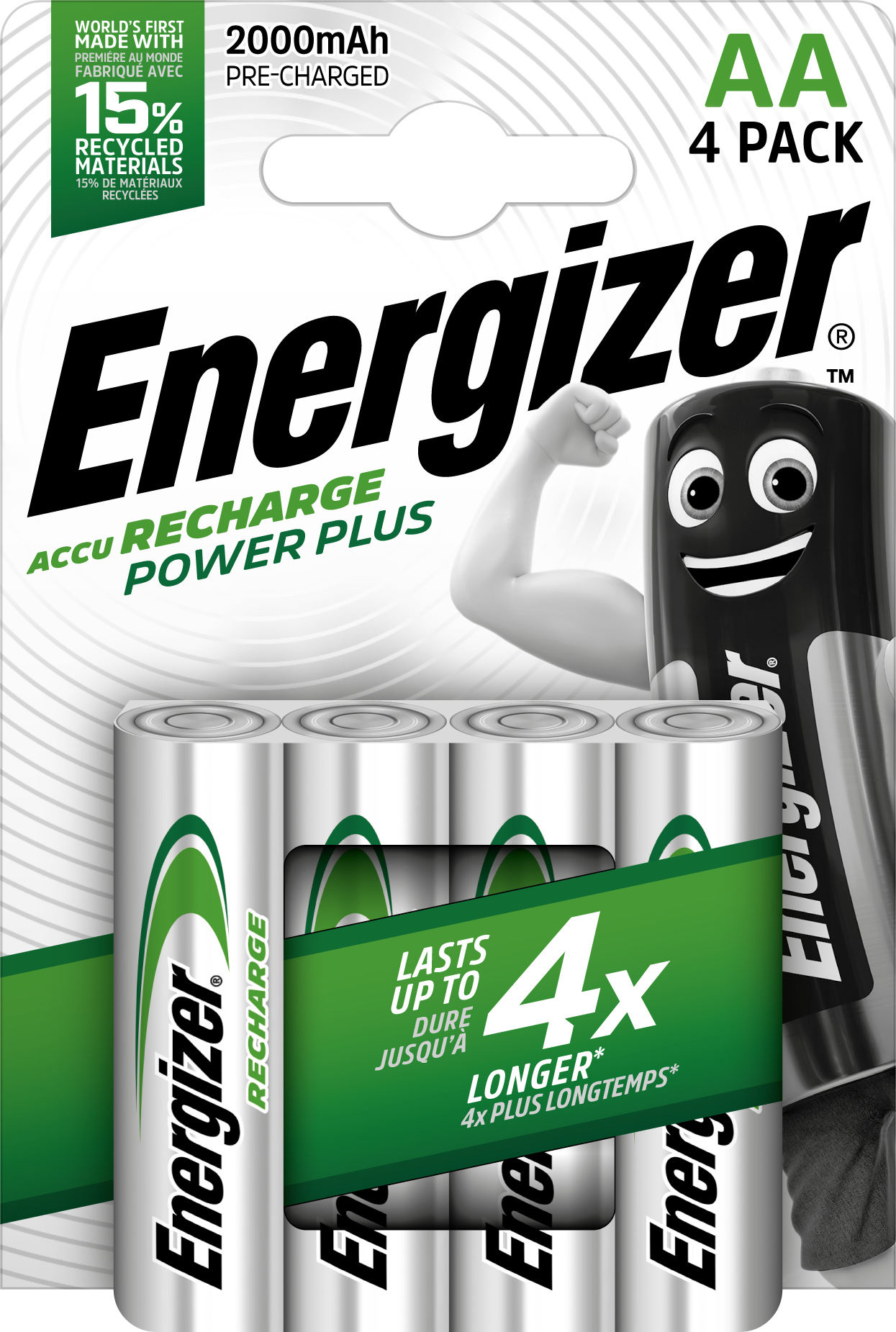 Energizer ENR Recharge Power Plus 2000 AA BP4