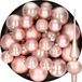 Kaemingk B.V. Kerstversiering boules de Noël en plastique avec étoile en verre rose clair 6-8-10 cm paquet de 45x pièces - Décoration de sapin de Noël