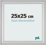 yd. Cadre photo 25x25 cm - MDF - Argent mat - Lazio