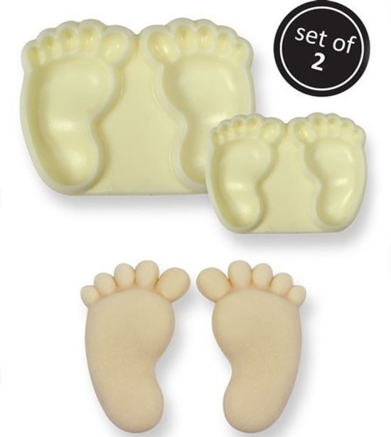 JEM Pop it uitsteker/mal Baby feet baby voetjes set/2