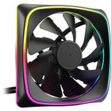 Sharkoon 120 mm ARGB PWM behuizingsventilator met RGB PWM haaienverlichting zwart modulair frame vloeiende dynamische lagers Japanse geautoriseerde dealer