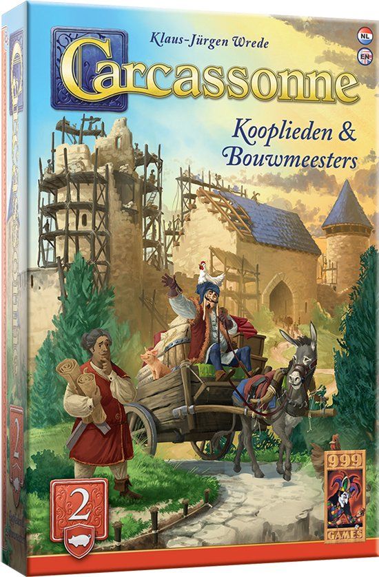 999 Games Carcassonne: Kooplieden & Bouwmeesters Uitbreiding 2