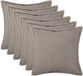 vidaXL Kussensloop 6 stuks Lichtgrijs Katoensatijn 55 x 55 cm
