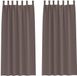vidaXL Blackout Gordijnen met Ringen 2 st Donkerbruin 245 x 140 cm