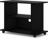 BIM Furniture Yogi meuble TV sur roulettes, 80 cm, noir mat