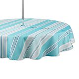 DII Strand Streep, Polyester, Rits Tafelkleed, 152,4 cm Rond