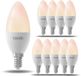 Calex Lampe LED intelligente - Lot de 10 - E14 - Lampe bougie LED Wifi - Lumière blanc chaud