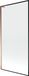 Mexen Next L paroi de douche 1 porte 90 x 150 , cadre noir, or rose