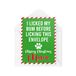 Grappige kerstkaarten | Ik likte mijn bum voordat ik deze envelop mamakaart likte | Voor hem haar van de hond kat huisdier eigenaar vriendin | CBH759